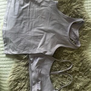 lululemon athletica Lavender align high neck Racerback,Y Bralette Set
